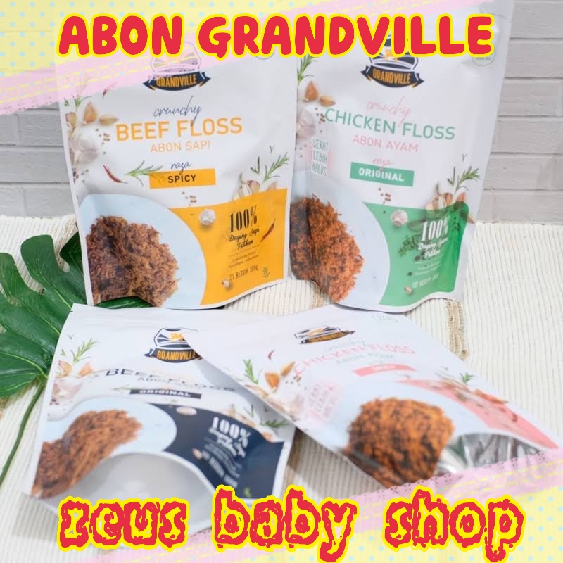 Grandville Abon Original / abon anak No MSG halal mpasi / Abon Sapi abon ayam