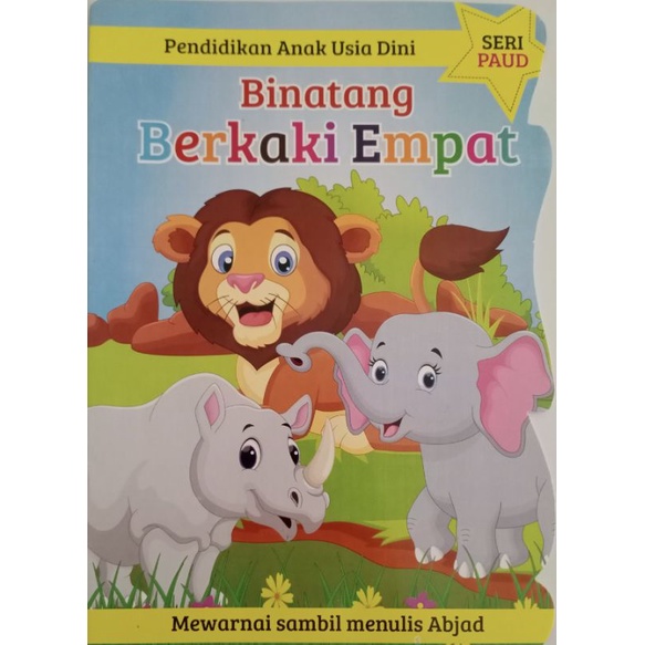 Buku Mewarnai Binatang Berkaki Empat - Daffa Media