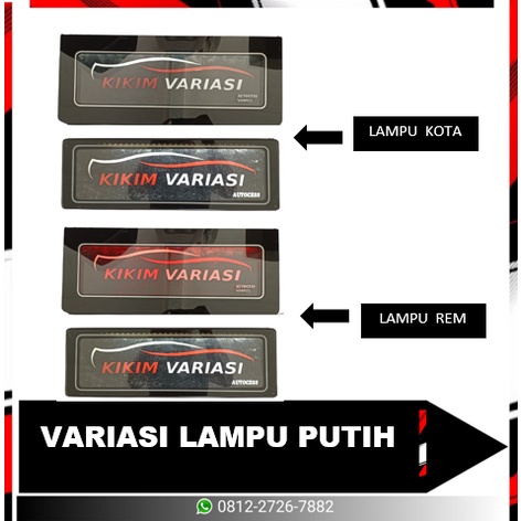 TEMPAT PLAT KHUSUS ALL NEW YARIS + LAMPU (BIRU &amp; PUTIH)