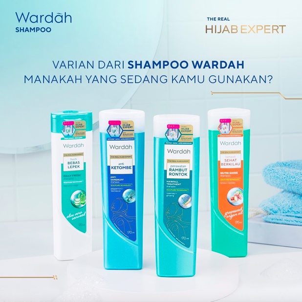 Wardah Shampoo Conditioner Anti Dandruff Hair Fall Treatment | Sampo Ketombe dan Rontok