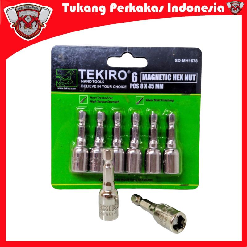 Tekiro Mata Roofing 8×45 mm Magnet Hex nut set