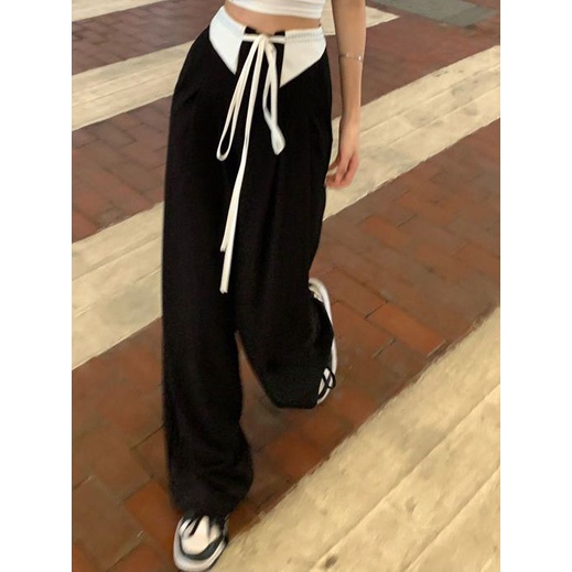 Celana Highwaist Wanita Korean Style Celana Wanita Terbaru Loose Pants Kulot Pinggang Karet