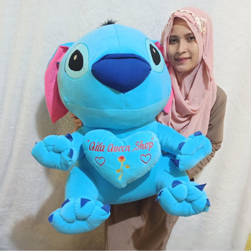 TERMURAH!! UKIR NAMA BONEKA STITCH GIANT MURAH ukir Nama atau PHOTO