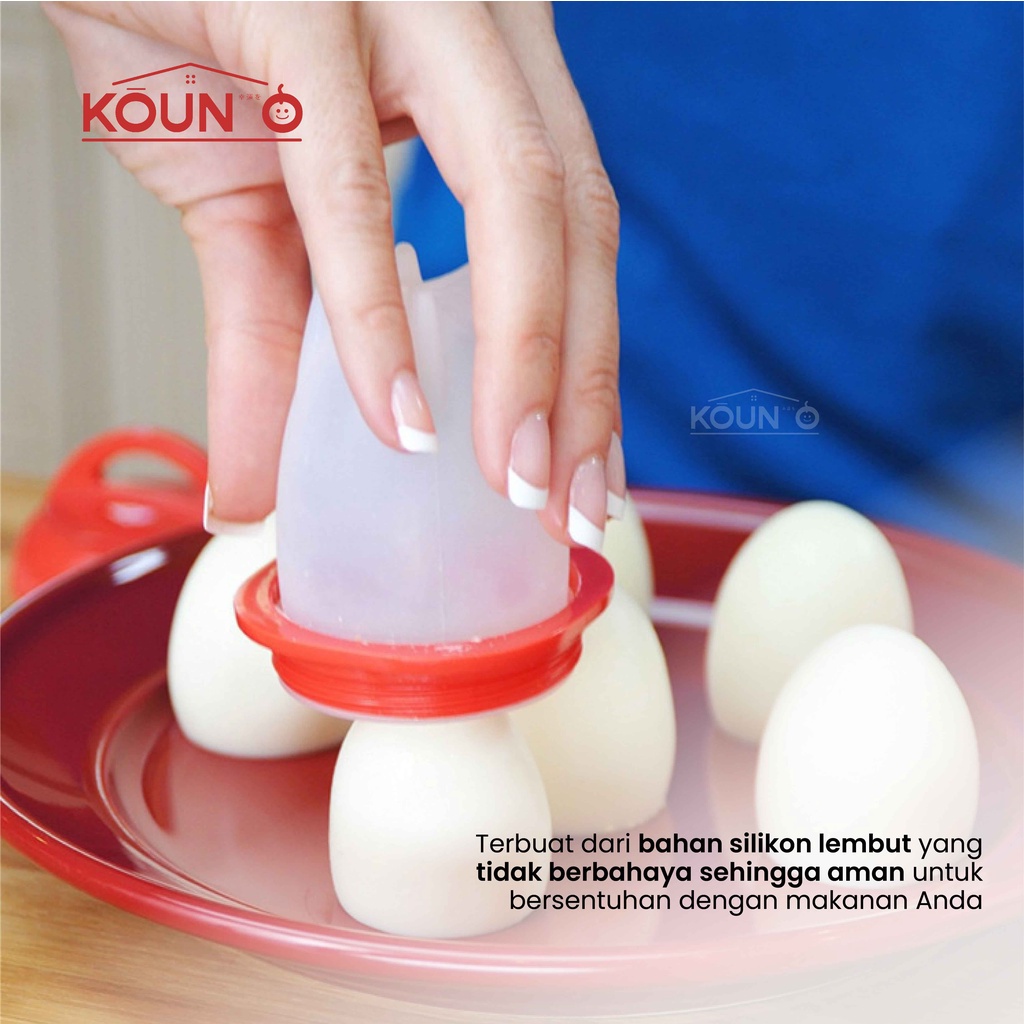 Alat Rebus Telur Cetakan Telur Rebus Perebus Telur Tempat Rebus Telor Silikon Silicone Egg Boil 1 pc