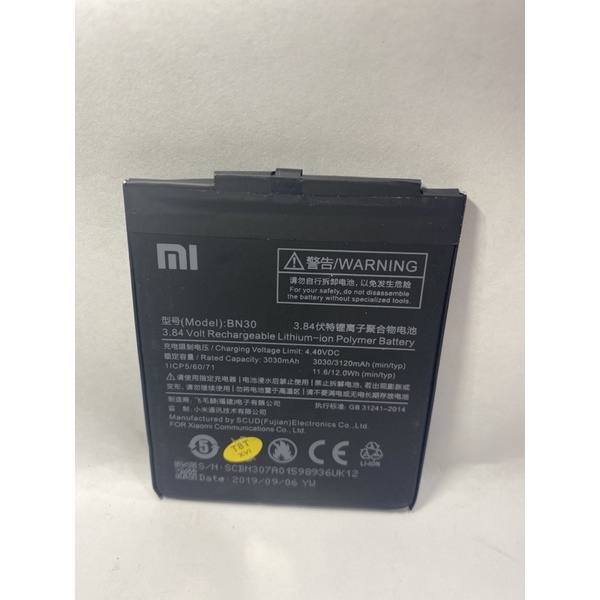 Battery / Baterai Bn30  for Redmi 4A