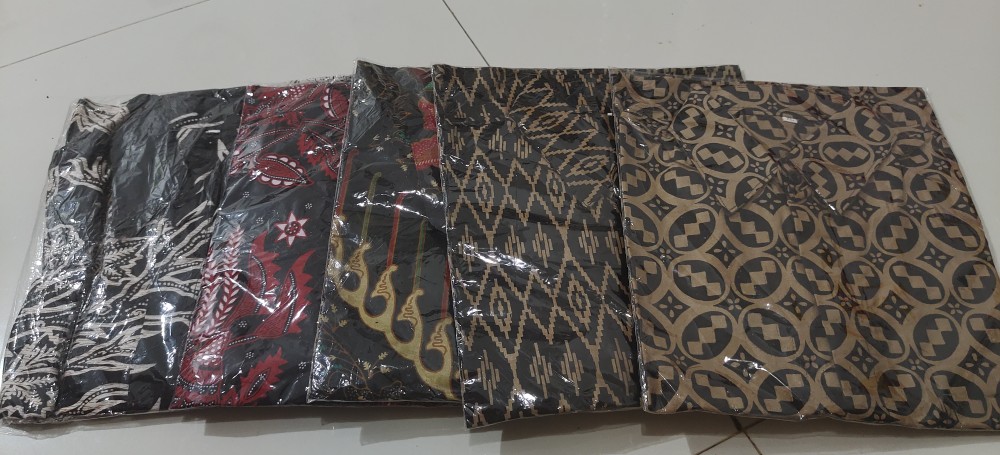 M L Xl Xxl 3l 4l 5l Bswart Batik Hrb026 Kenongo Hem Pendek Padi Pekalongan Batik Pria Murah Terlaris