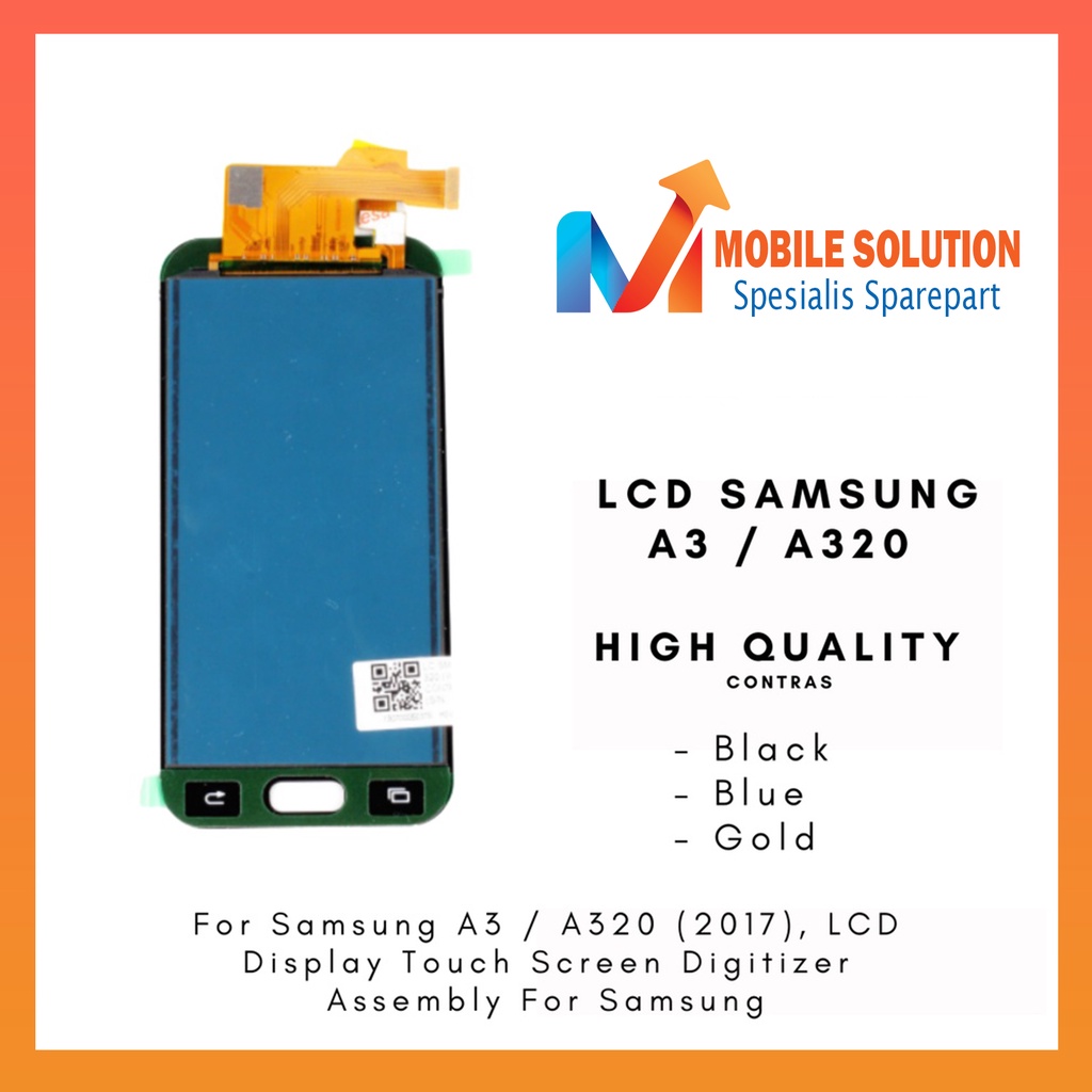 Grosir LCD Samsung A3  LCD Samsung A320 2017 100% Fullset Touchscreen Garansi 1 Bulan + Packing / Bubbel