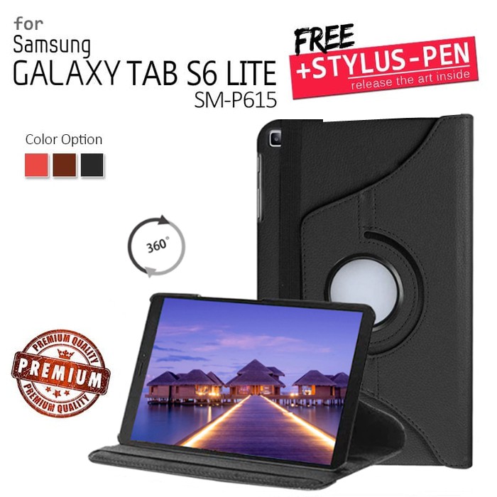 Samsung Tab Tablet S6 Lite 10.4 2020 SM P615 Flip Case Casing Book Cover Sarung Bookcover Flipcover