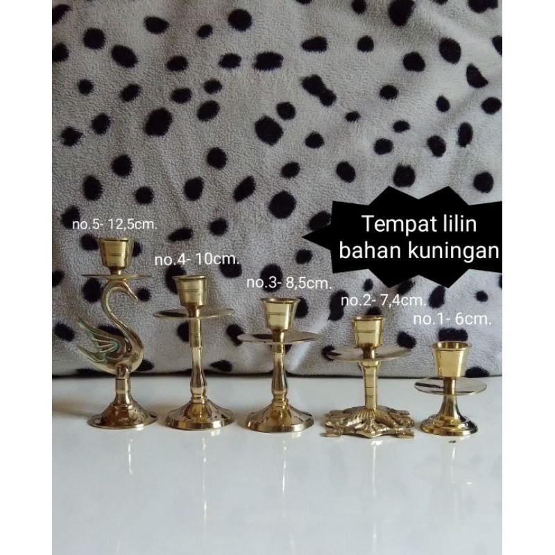 COD Tempat lilin kuningan harga bijian