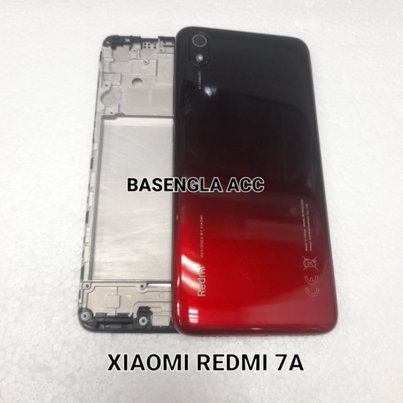 Frame+Backdoor Kesing Casing Housing Fullset Xiaomi Redmi 7A Original