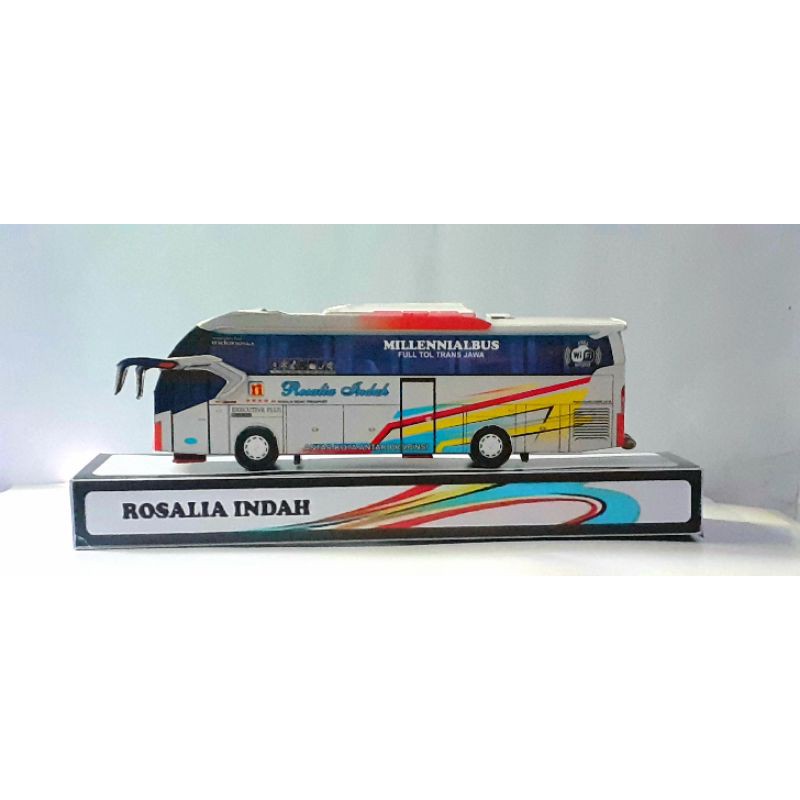 Miniatur Papercraft Bus Rosalia Indah LEGACY . Mercedes Benz.