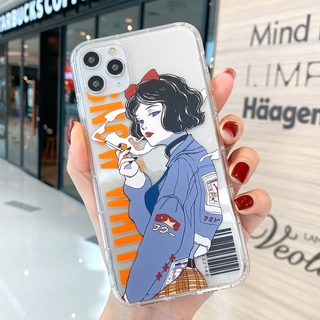 Creative Starbucks Snow White Label Sticker Phone Case for