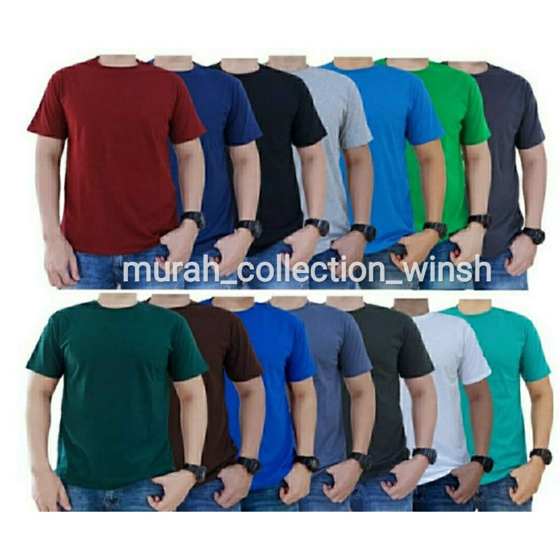 KAOS POLOS COMBED 30S || KAOS DISTRO ORI COMBED || KAOS LENGAN PENDEK