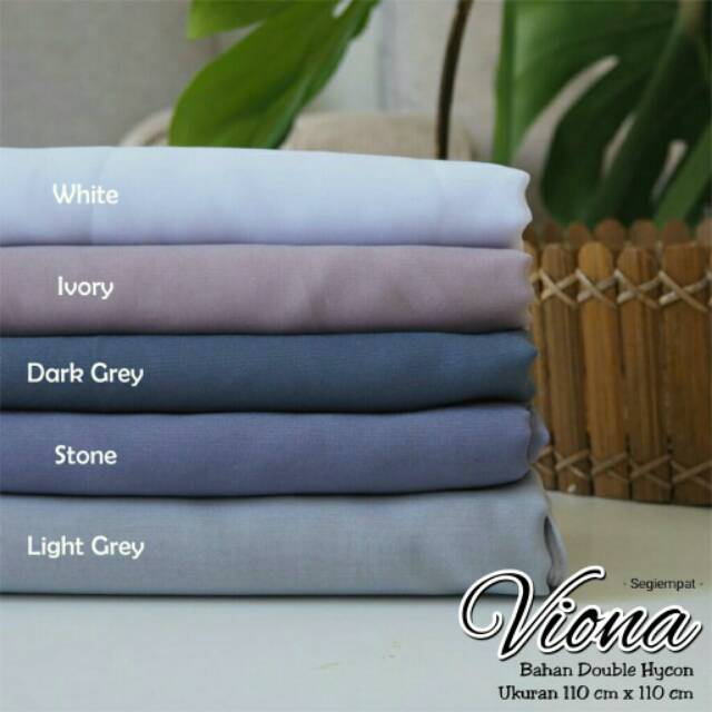 HIJAB SEGIEMPAT VIONA BEST SELLER FASHION MUSLIMAH - BAHAN DOUBLE HYCON PREMIUM