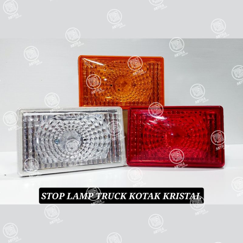 VARIASI STOP LAMP TRUCK KOTAK KRISTAL TRUK TREK LAMPU BELAKANG REM
