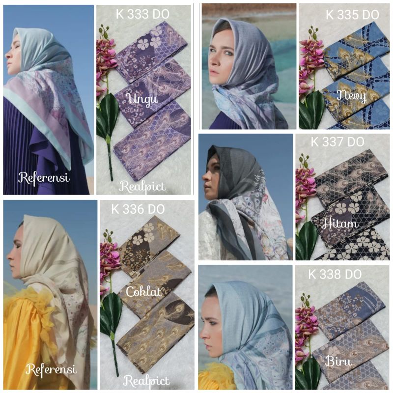 jilbab voal motif premium laser cut terbaru