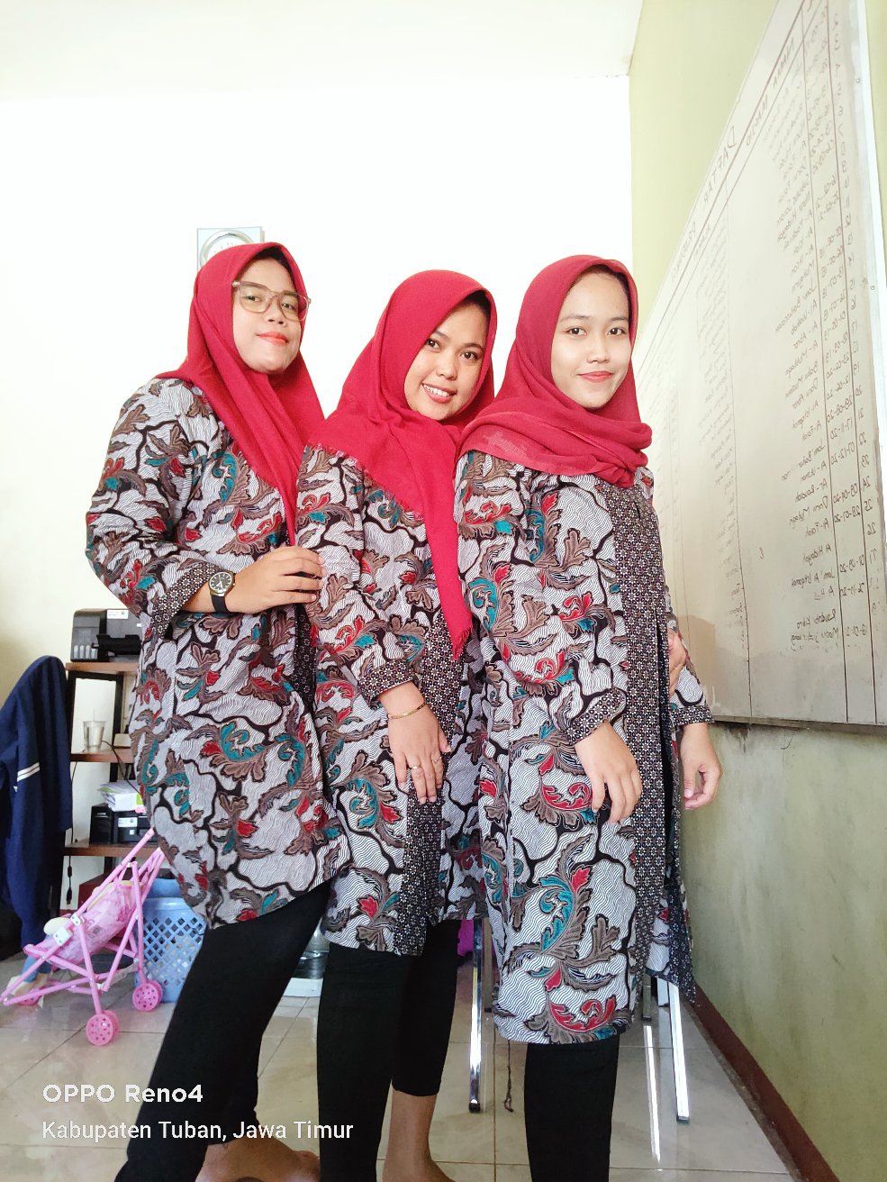 Couple Set Longcardi Lawasan Daun Busana Batik Pasangan Pria Wanita Modern Formal Kondangan Katun