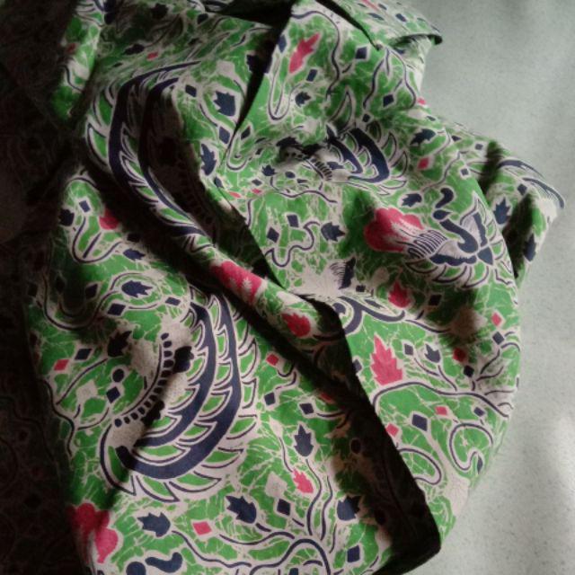 Bisono Ijo Kemeja Batik Pria Bahan Katun Halus Full Furing By Aljaya Batik