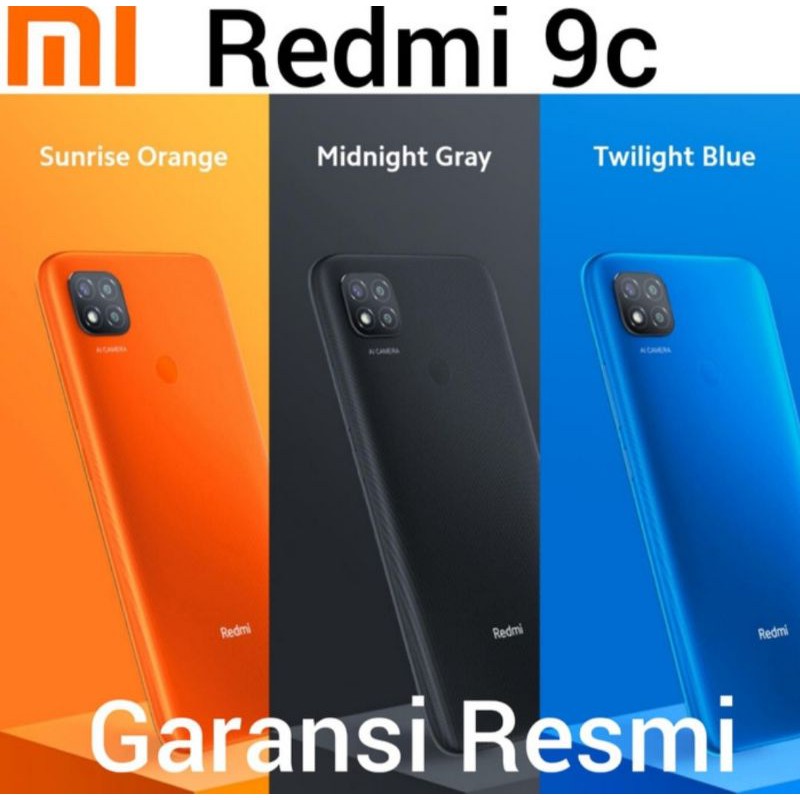 REDMI 9C RAM 4/64GB /GARANSI RESMI/BARANG DIJAMIN BARU