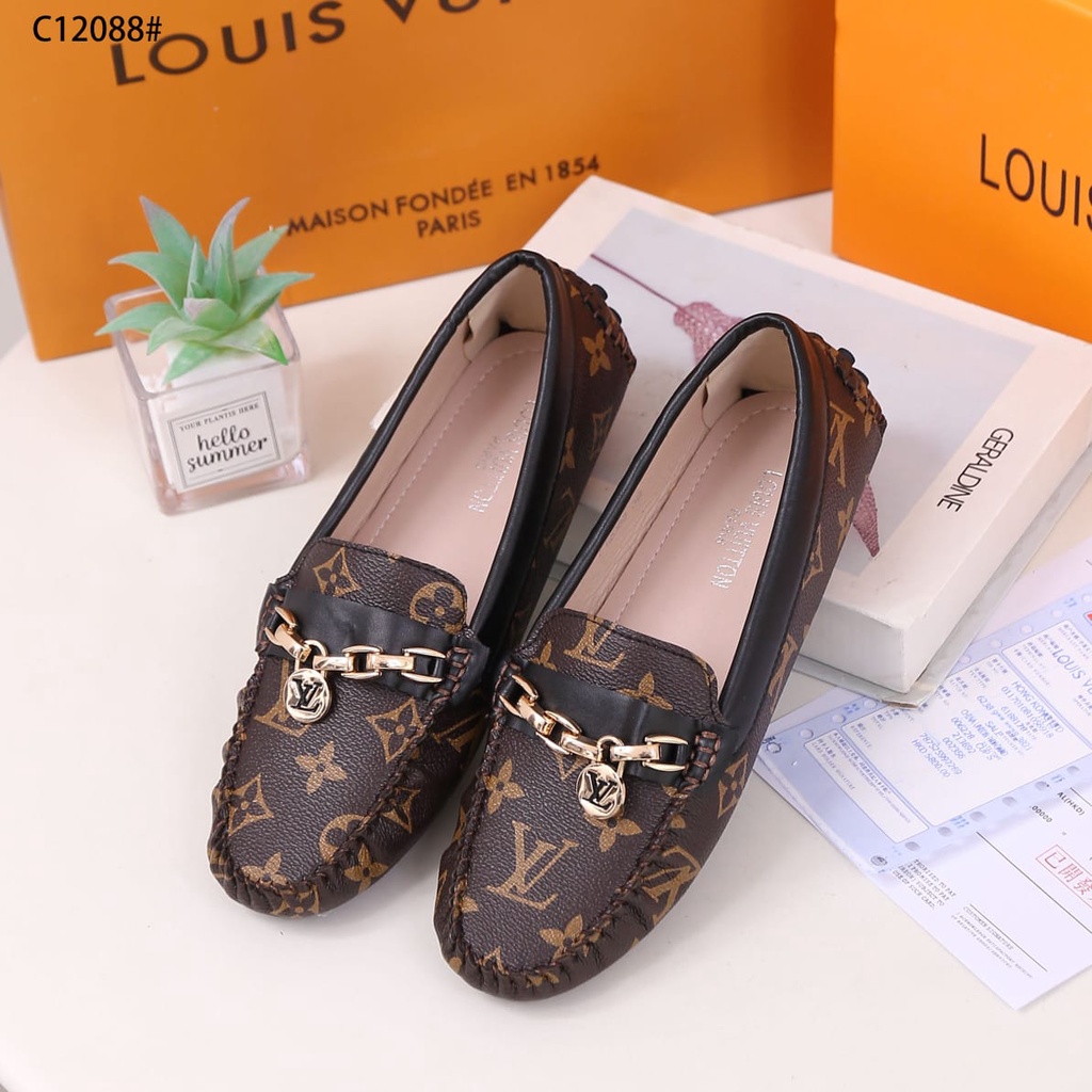 Logo Loafers Flat Shoes C12088#