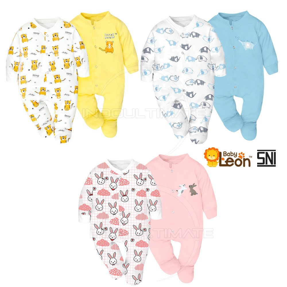 Jumpsuit BABY LEON SNI Sleepsuit Jumper Piyama Baju Lengan Panjang Tidur Bayi GY-052