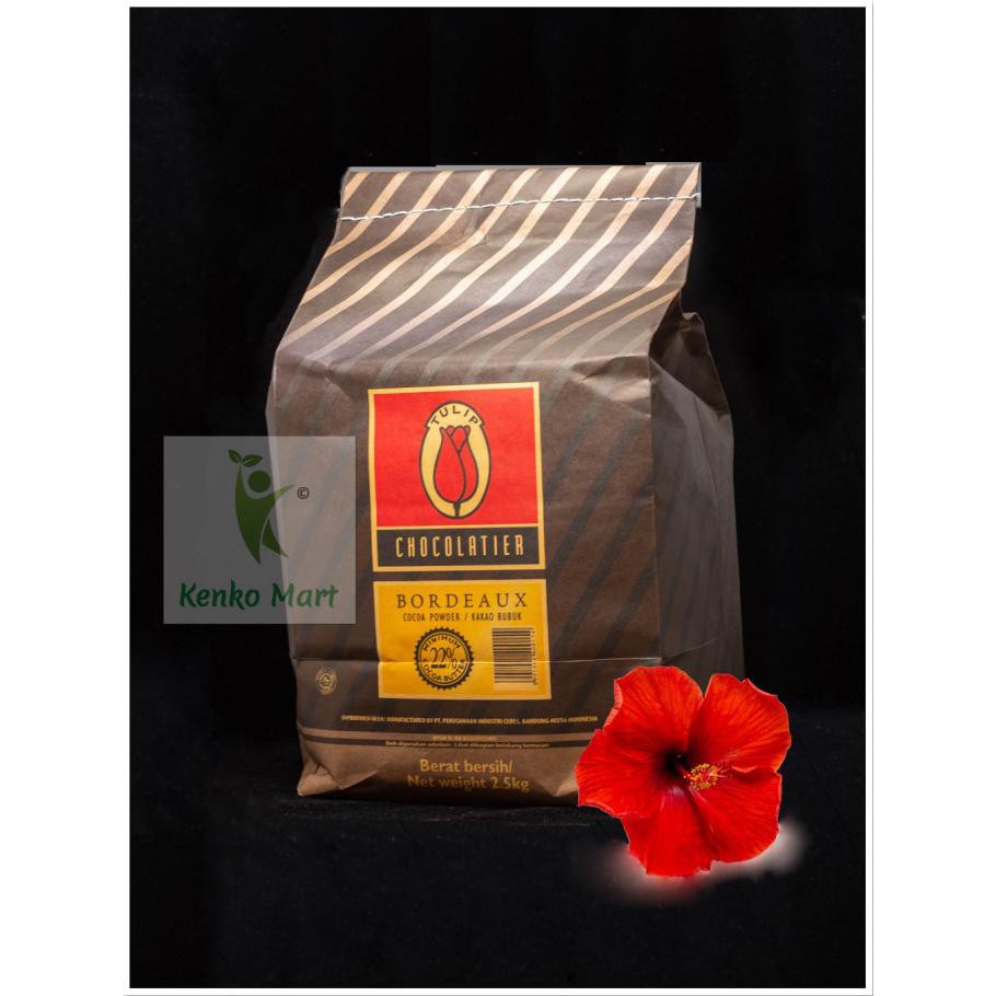 

Tulip Bordeaux Pure Dark Cocoa Powder 2,5 Kg (Coklat Bubuk Bordeaux) Ready Stok
