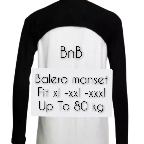 Manset Handsock Sambung Balero Manset Cewek Lengan Panjang Hitam Spandek Muat Up 80 kg Jumbo Terbaru xl - xxxl