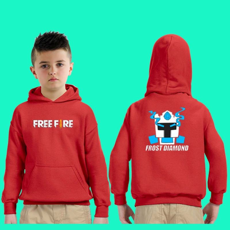 JAKET Hoodie Anak FREE FIRE FROST DIAMOND
