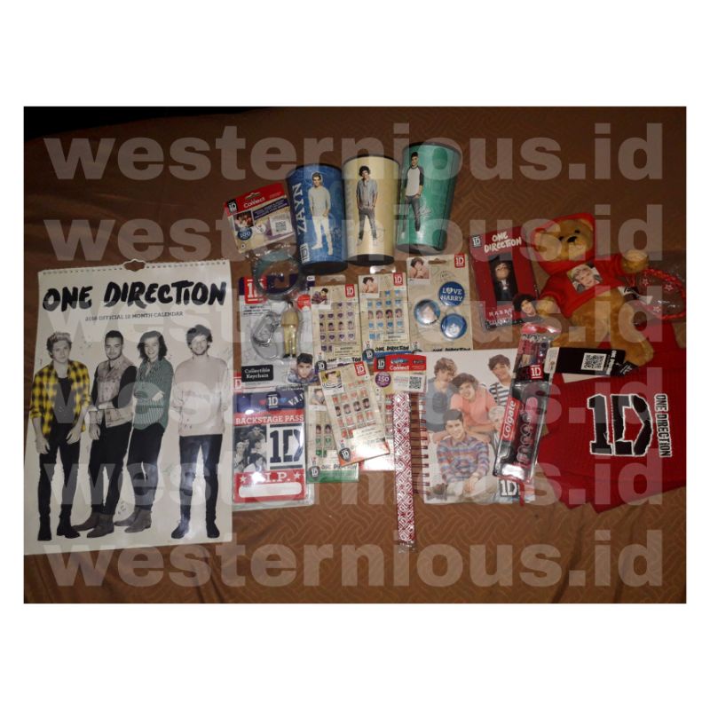 [READY] One Direction Merchandise 100% Official From 1D World | VIP Backstage Pin Mini Figure Wristb