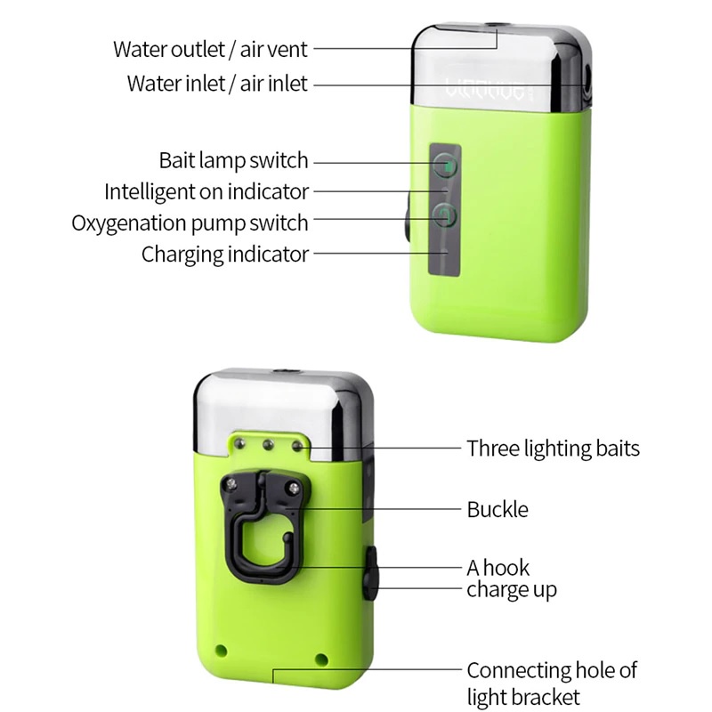 Air Pump Induction Oxygenator Aerator - Pompa Akuarium Sensor Gerak