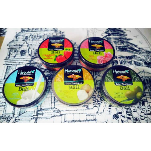 Lulur Bali - herborist lulur Bali 100gram- lulur - herborist