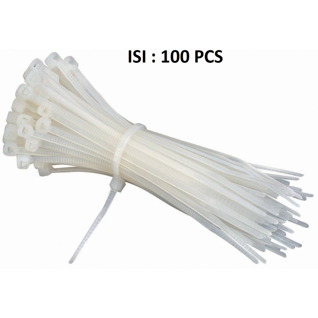 TALI KABEL SEGEL CABLE TIES TIS 100 PCS 20 CM 3MM MURAH NYLON CABLE TIE