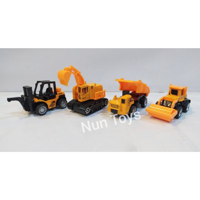 Diecast Metal Construction Truck 4 Pcs