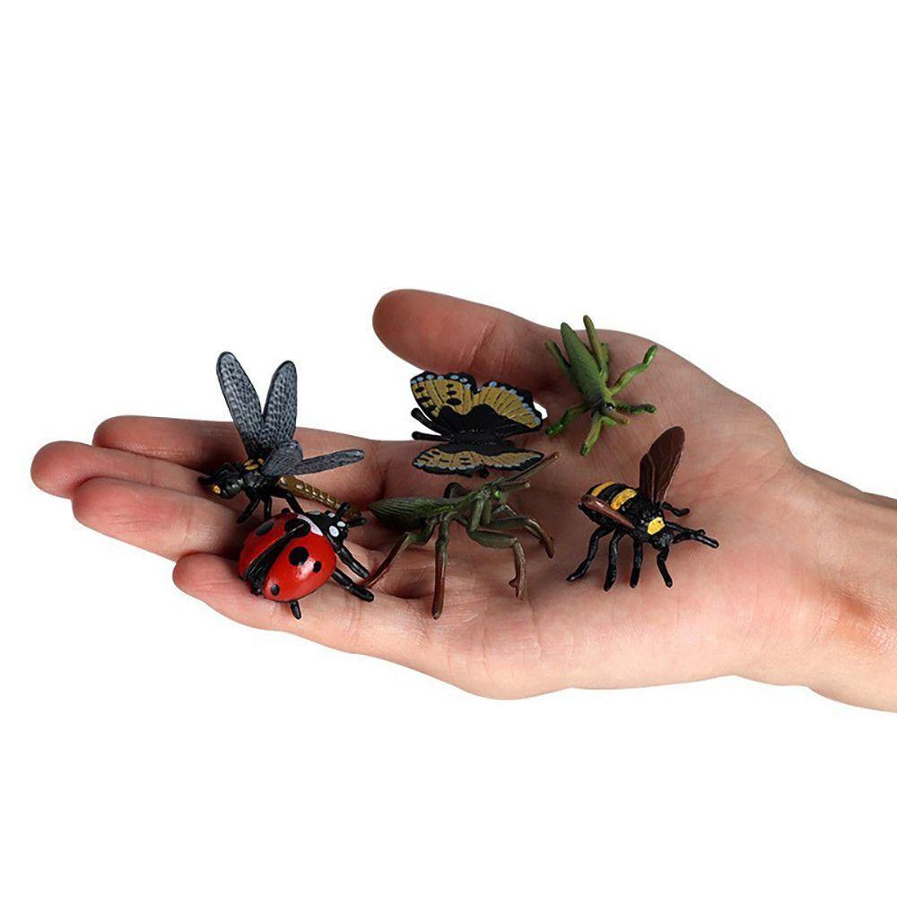 R-flower 18PCS / Set Mainan Serangga Capung / Laba-Laba Realistis Untuk Properti Prank / Edukasi Dini Anak
