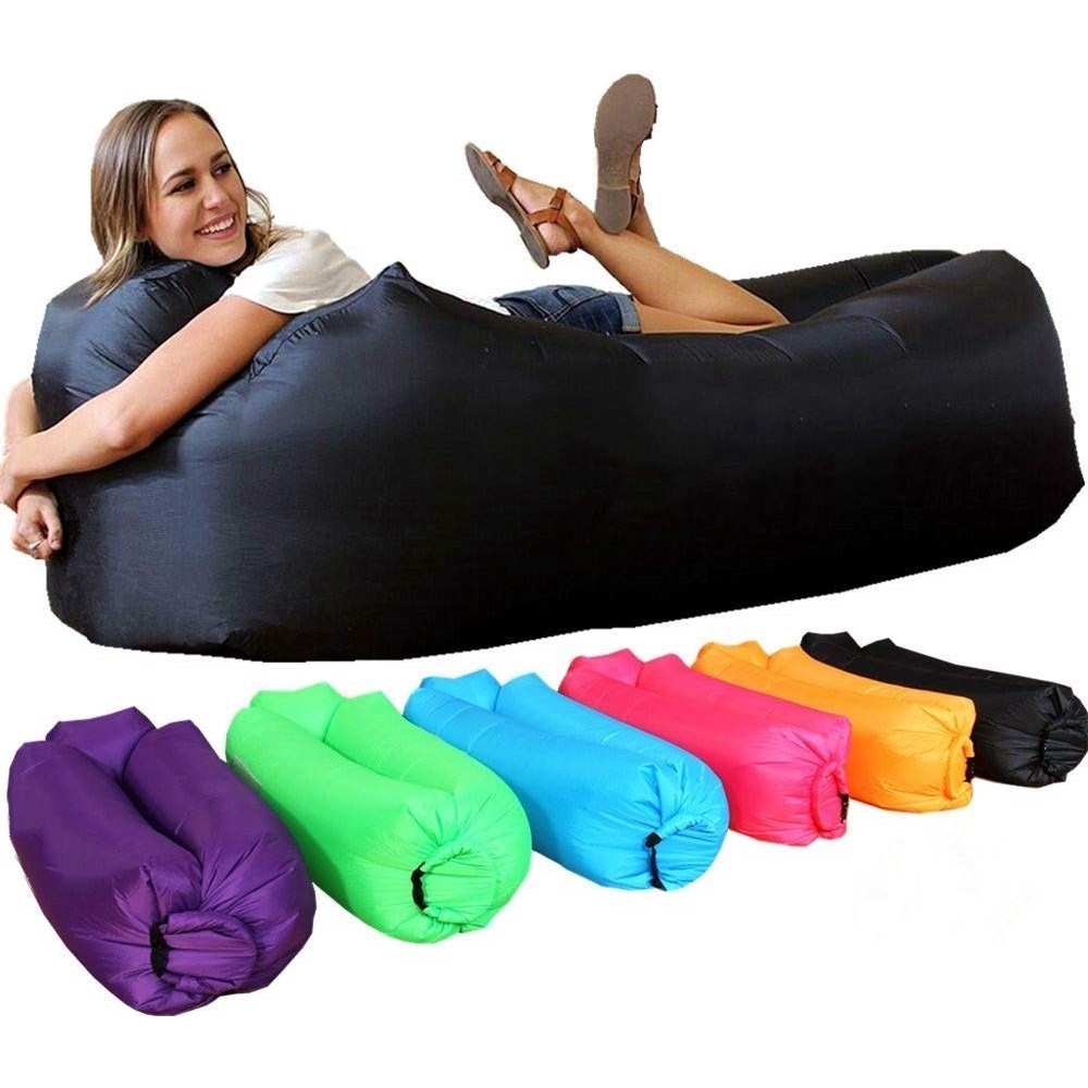 Light Sleeping Bag Waterproof Inflatable Bag Lazy Sofa Camping Sleeping Bag Shopee Indonesia