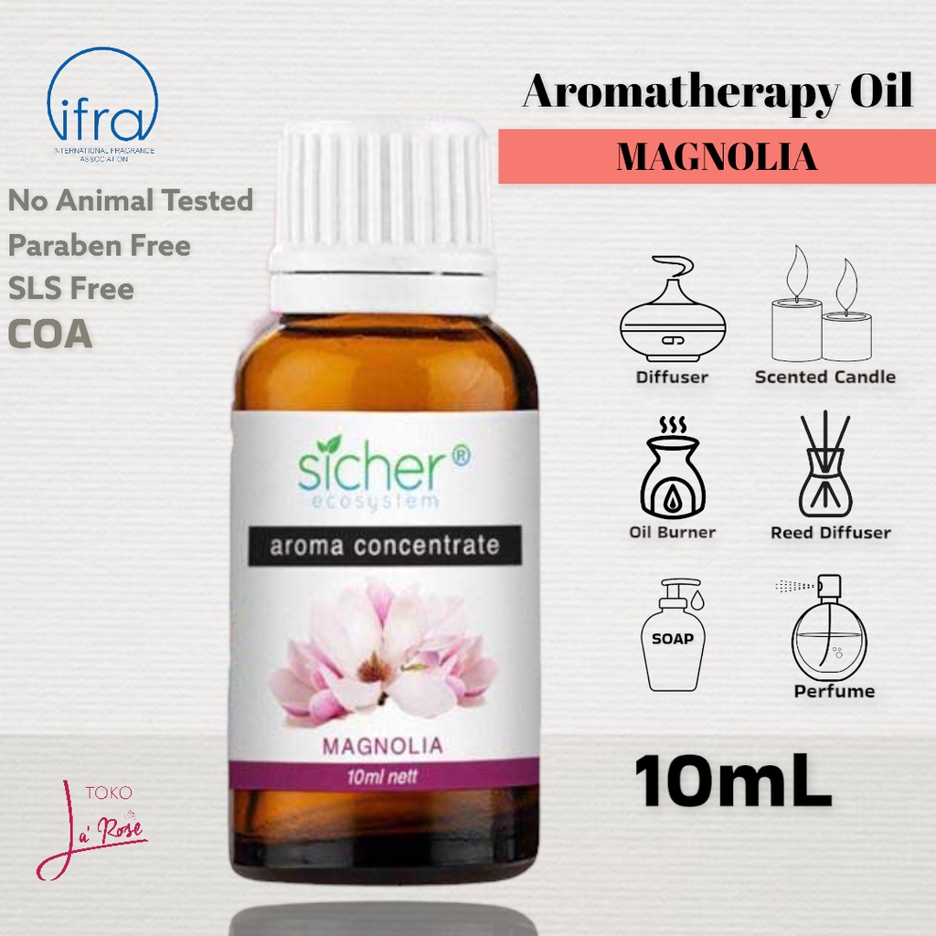 Magnolia Aromatherapy Sicher Essential Oil Pewangi Ruangan Aromaterapi Diffuser Humidifier 10ml