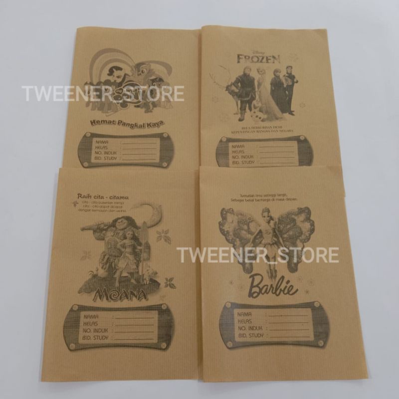 

Sampul coklat kertas kwarto Bermotif