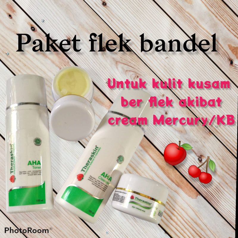 Jual Theraskin Paket Flek Bandel Dan Kulit Susah Putih | Shopee Indonesia