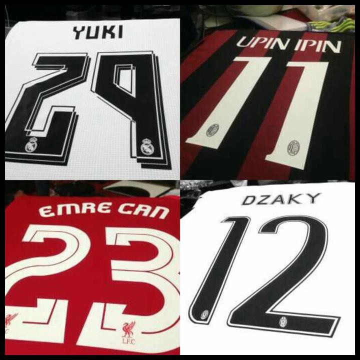 

HOT SALE CUTTING + PRESSING NAMA NOMOR PUNGGUNG ( CUSTOME )