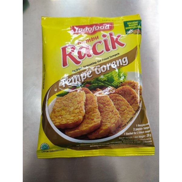 

indofood bumbu racik tempe goreng