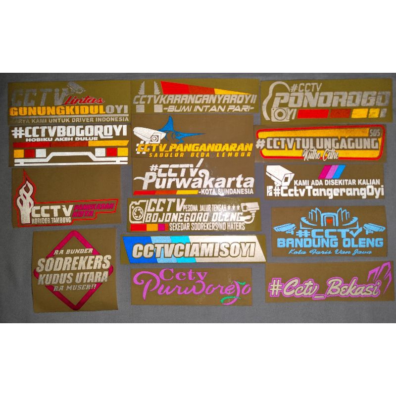 Sticker cctv truk Stiker cctv  truckmania cutting Nyala (Bijian)-4