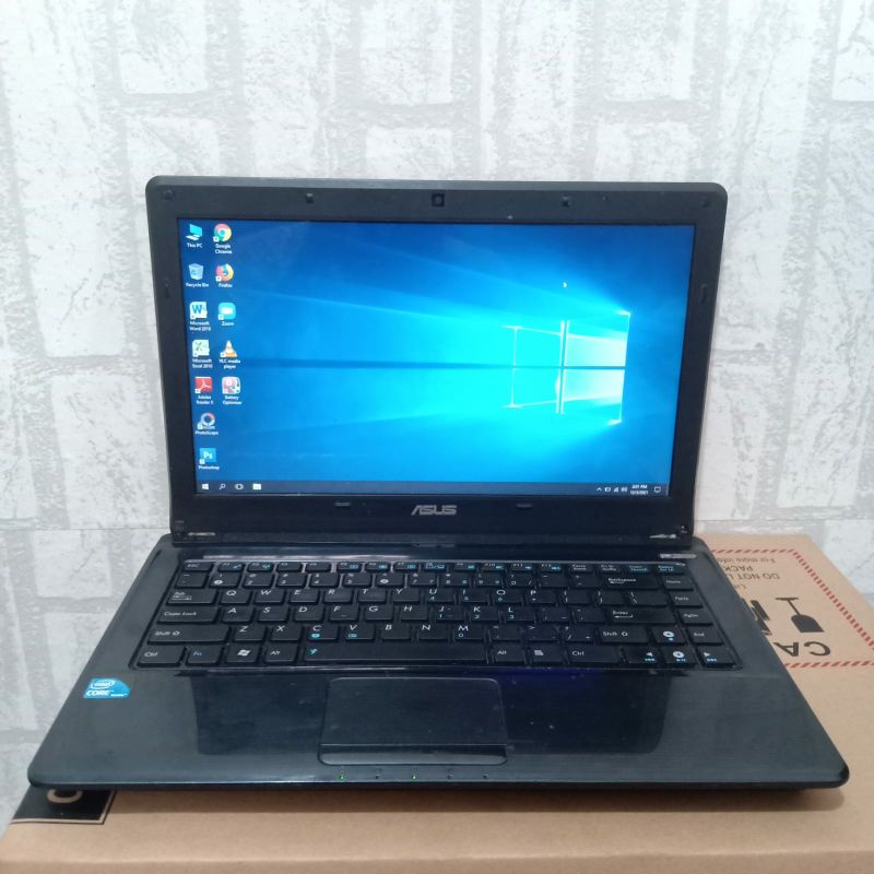 Laptop  Asus K42F intel Cor i3 Ram 4GB HDD 320GB Layar 14 inc Windows 10 mulus