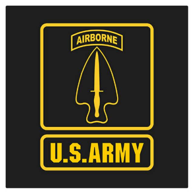 US Army Delta Force Airborne Cutting Sticker