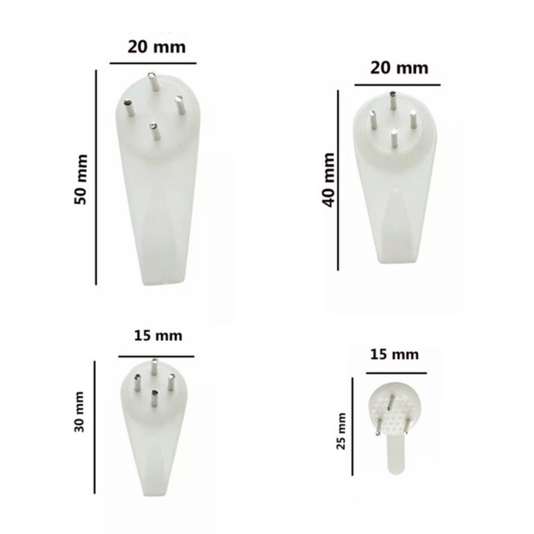 Kait Paku Invisible Tanpa Bekas Dinding Harga/5Pc
