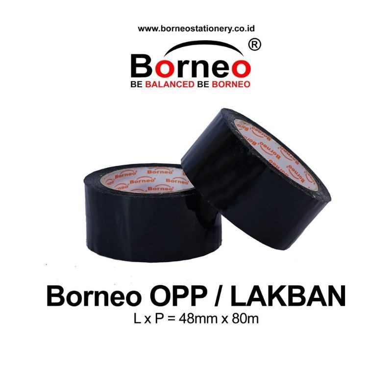 BORNEO Lakban warna warni 2&quot;x80 m/90 yard LAKBAN WARNA 90 YARD