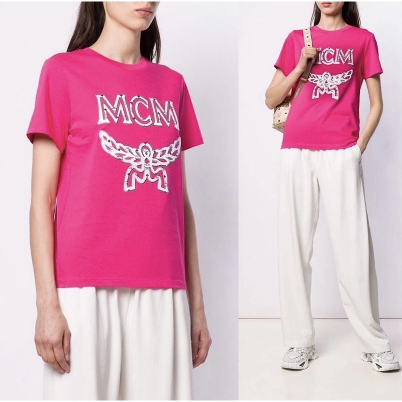 MCM LOGO - KAOS BRANDED TSHIRT PREMIUM KAOS IMPORT HONGKONG