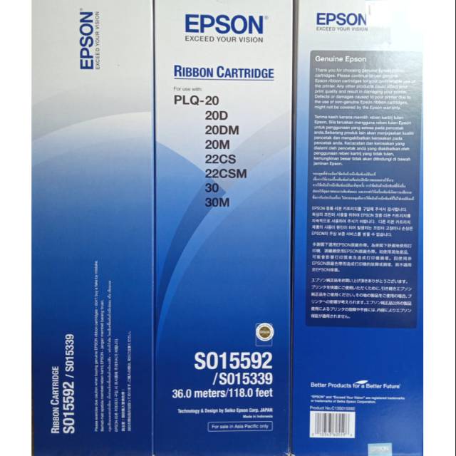 Ribbon Catridge For use with :Epson PLQ20,22,30,30M