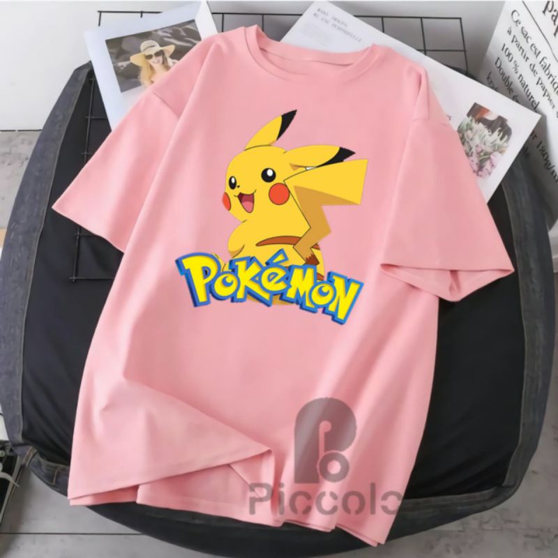 baju kaos anak anak pokemon go bahan  cotyon