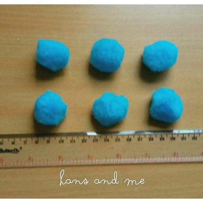 

Promo Pom Pom 3cm Pompom 3 cm Biru Berkualitas