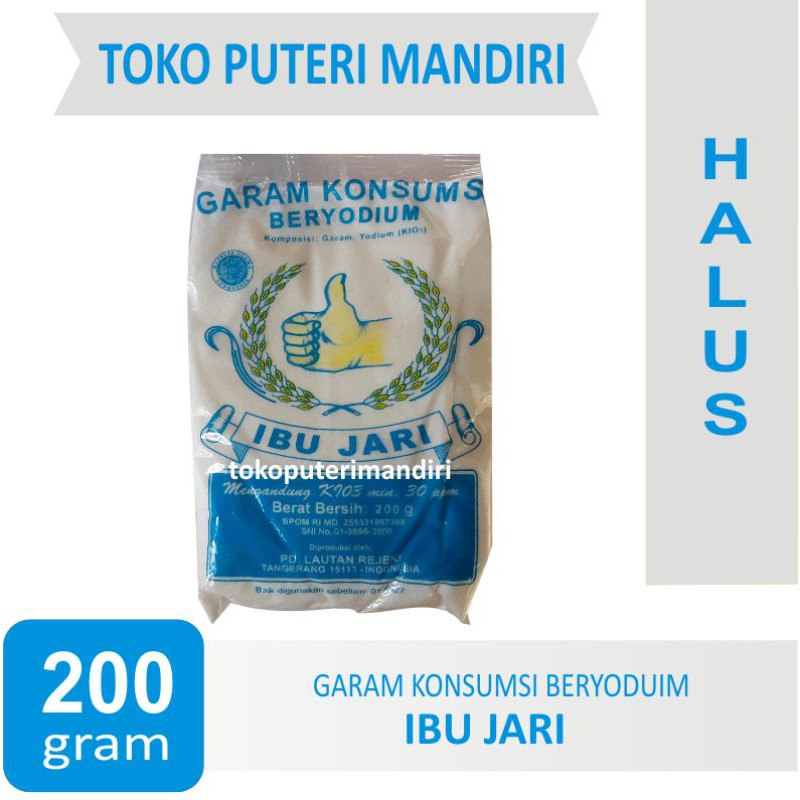 

Garam Meja Halus Cap Ibu jari 200 gram